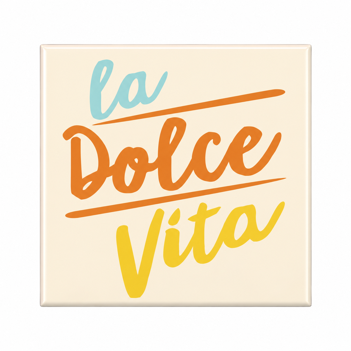 Dolce Vita Italian-inspired fridge magnet