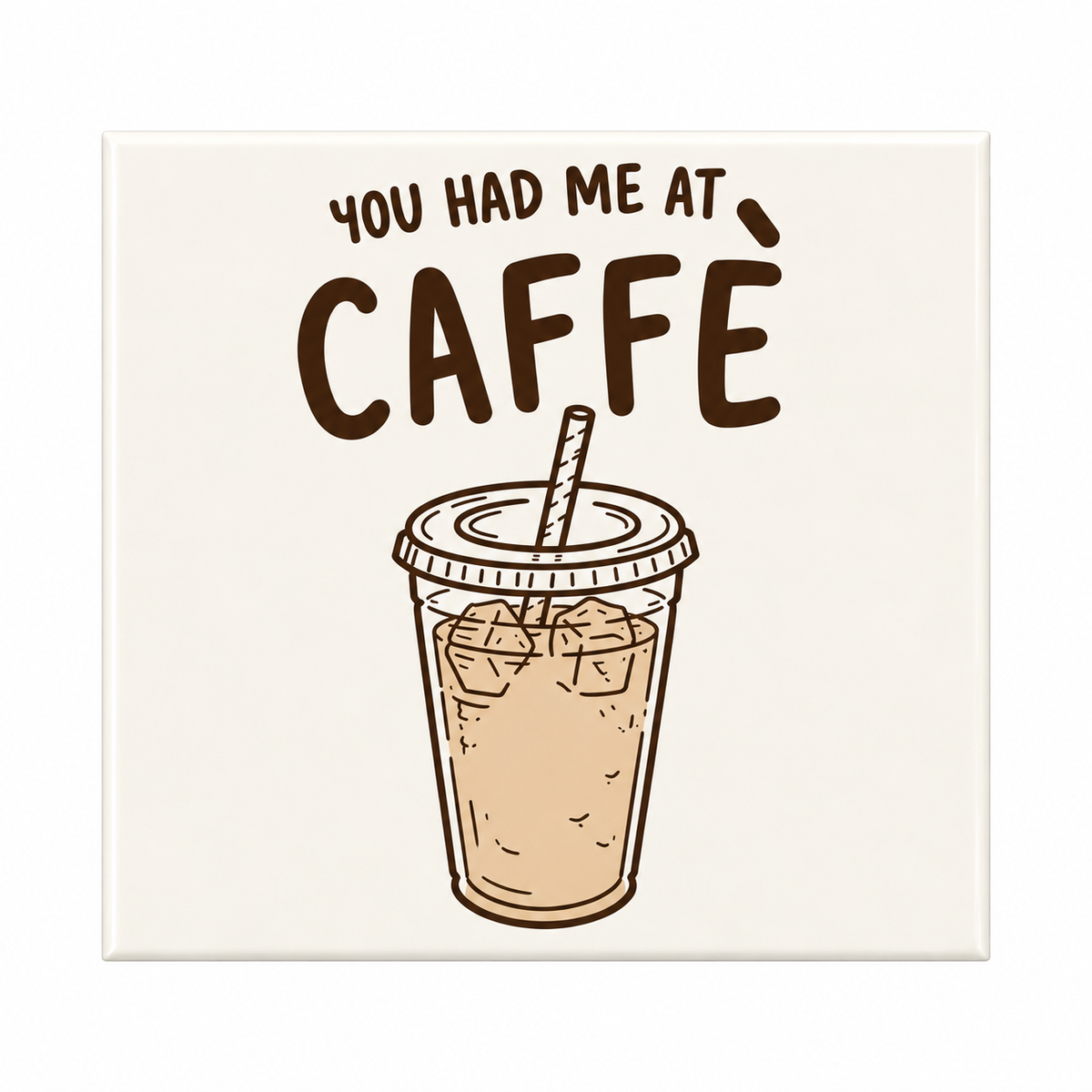 Caffe Italian coffee fridge magnet