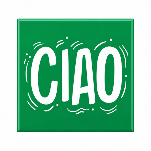 Ciao Italian-inspired fridge magnet