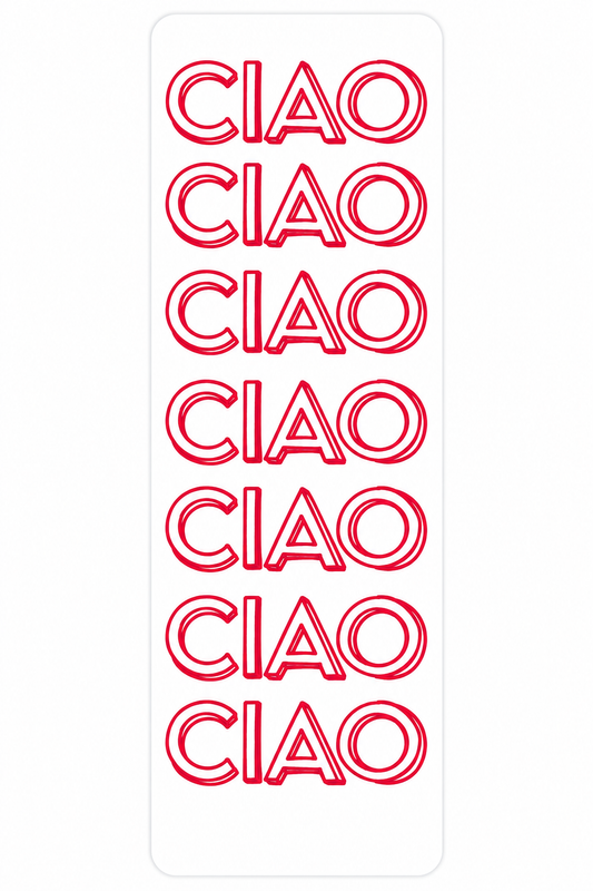 Ciao Italian-inspired bookmark