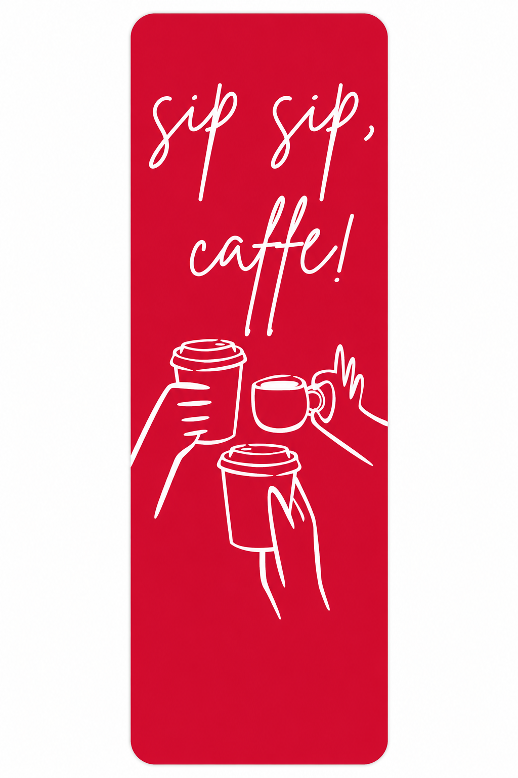 Sip Sip Italian-inspired bookmark