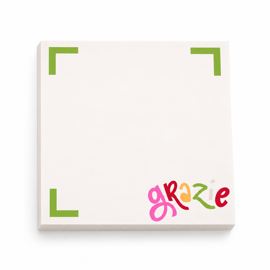 Grazie Italian-inspired sticky notes