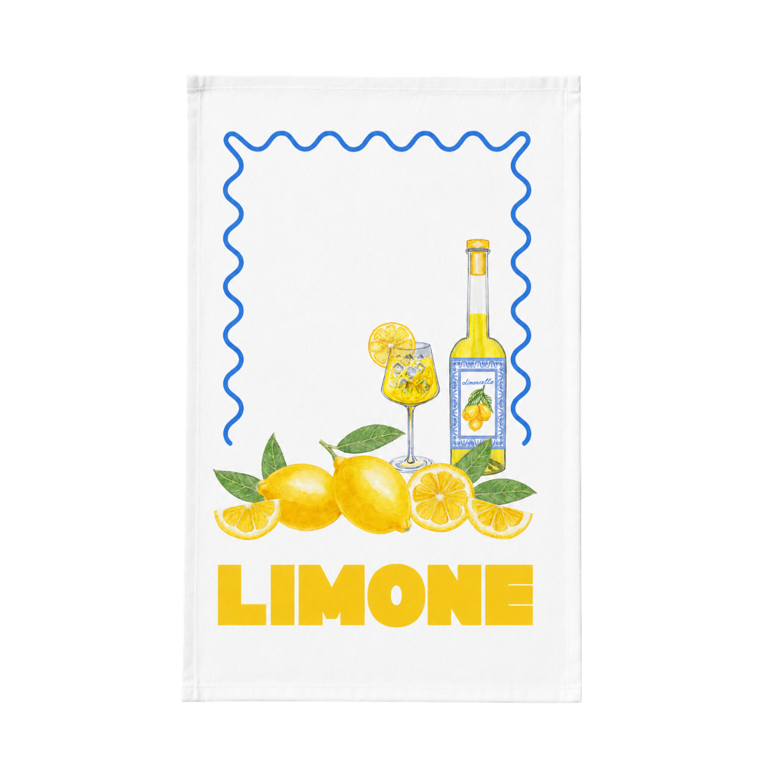 Limone Italian lemon tea towel