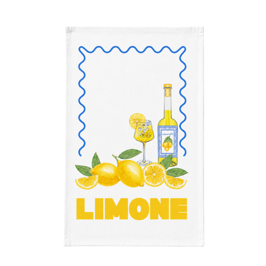 Limone Italian lemon tea towel
